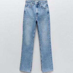 NWT Slim Flared Slitted High Rise Zara Jeans